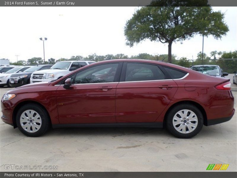 Sunset / Earth Gray 2014 Ford Fusion S
