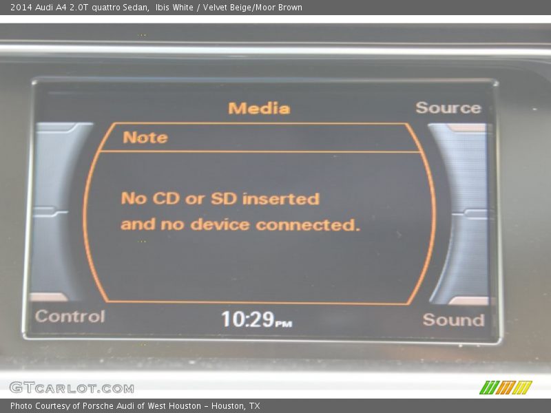 Ibis White / Velvet Beige/Moor Brown 2014 Audi A4 2.0T quattro Sedan
