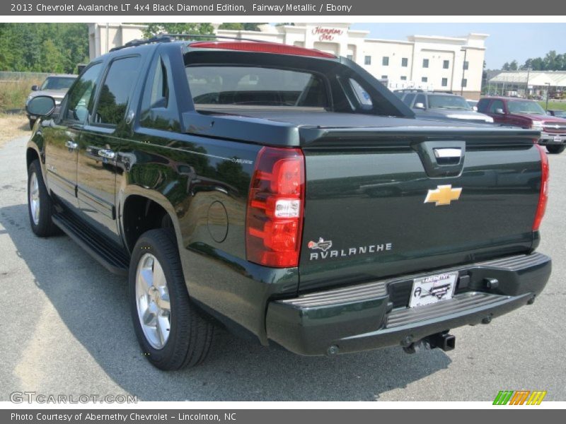 Fairway Metallic / Ebony 2013 Chevrolet Avalanche LT 4x4 Black Diamond Edition