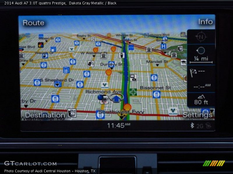 Dakota Gray Metallic / Black 2014 Audi A7 3.0T quattro Prestige
