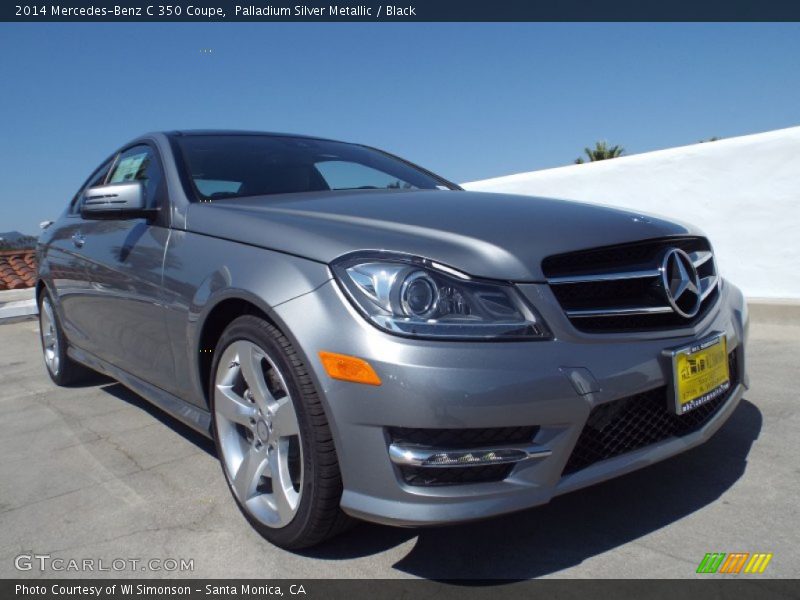 Palladium Silver Metallic / Black 2014 Mercedes-Benz C 350 Coupe