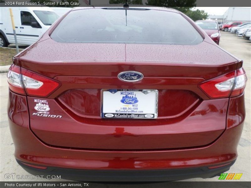 Sunset / Earth Gray 2014 Ford Fusion S