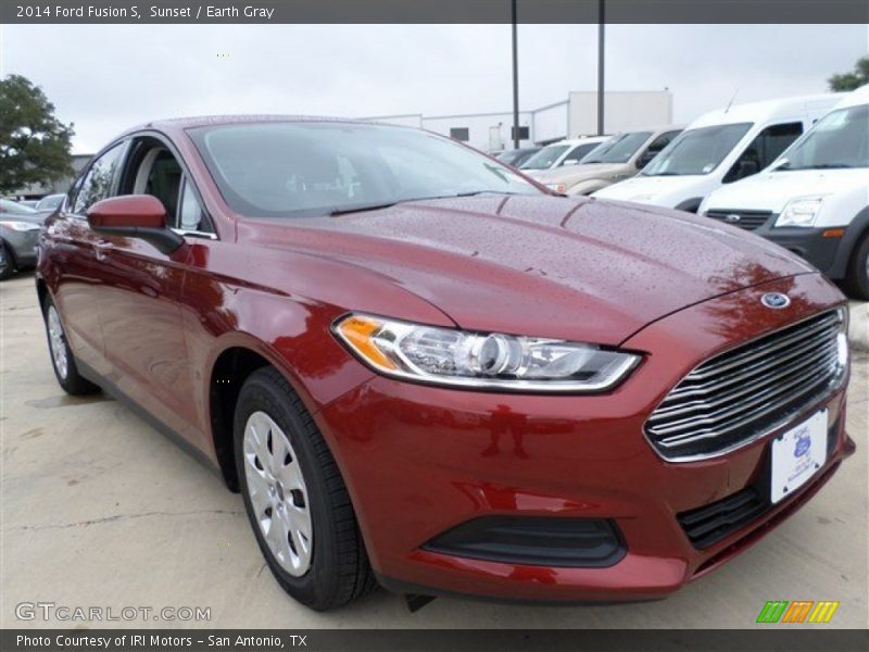 Sunset / Earth Gray 2014 Ford Fusion S