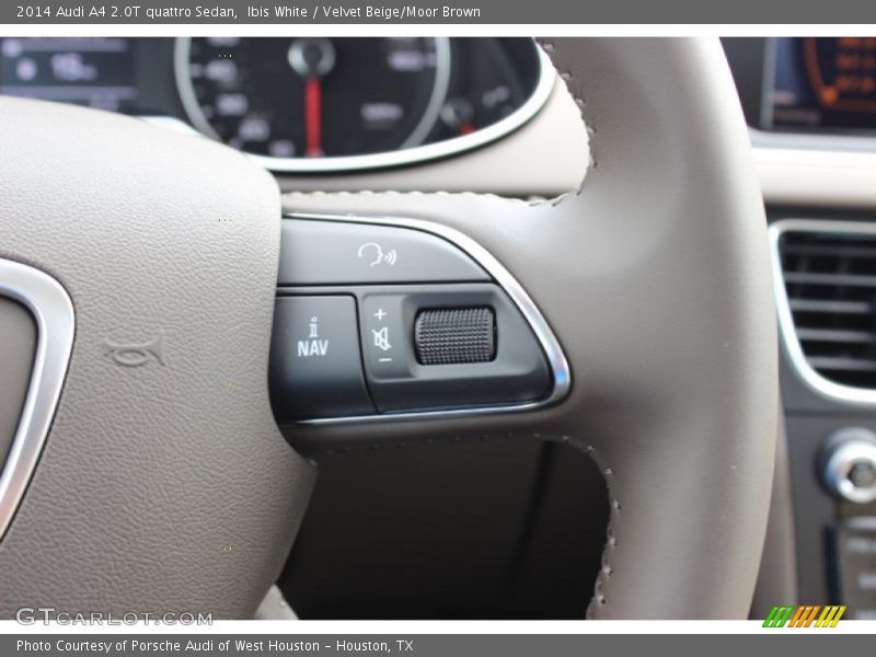 Ibis White / Velvet Beige/Moor Brown 2014 Audi A4 2.0T quattro Sedan