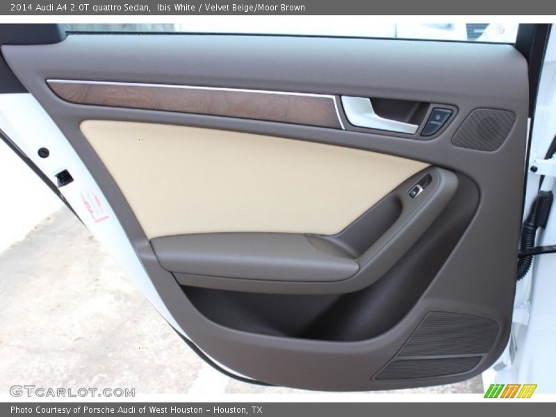 Ibis White / Velvet Beige/Moor Brown 2014 Audi A4 2.0T quattro Sedan