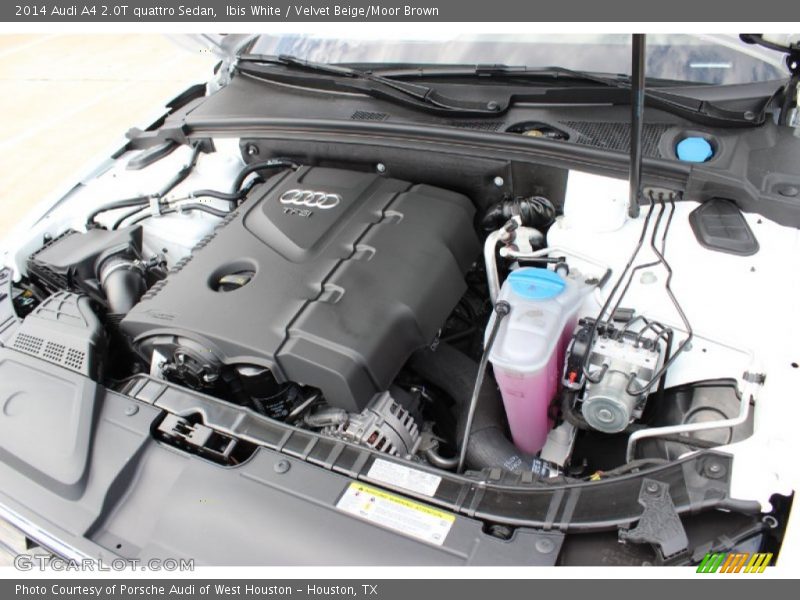 Ibis White / Velvet Beige/Moor Brown 2014 Audi A4 2.0T quattro Sedan