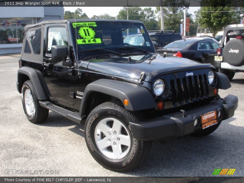 Black / Black 2011 Jeep Wrangler Sport 4x4