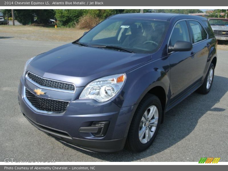 Atlantis Blue Metallic / Jet Black 2014 Chevrolet Equinox LS