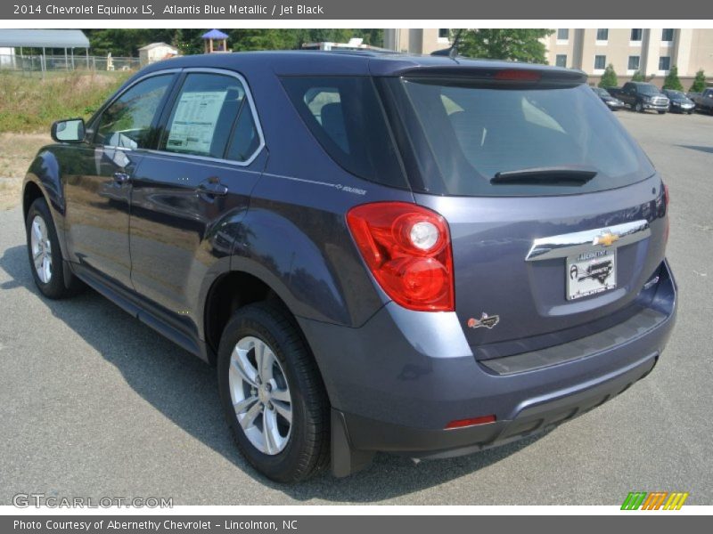 Atlantis Blue Metallic / Jet Black 2014 Chevrolet Equinox LS