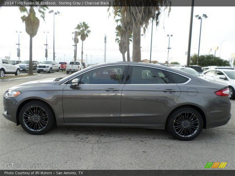 Sterling Gray / Charcoal Black 2014 Ford Fusion SE EcoBoost