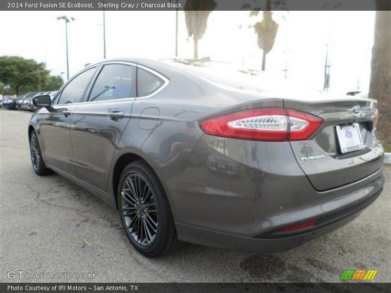 Sterling Gray / Charcoal Black 2014 Ford Fusion SE EcoBoost
