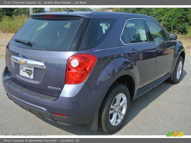Atlantis Blue Metallic / Jet Black 2014 Chevrolet Equinox LS