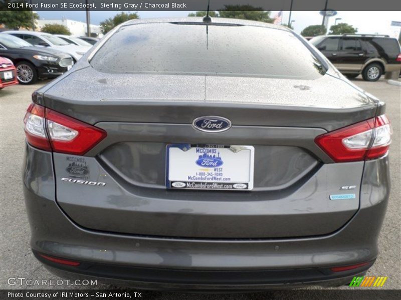 Sterling Gray / Charcoal Black 2014 Ford Fusion SE EcoBoost