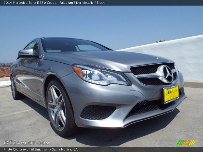 Paladium Silver Metallic / Black 2014 Mercedes-Benz E 350 Coupe