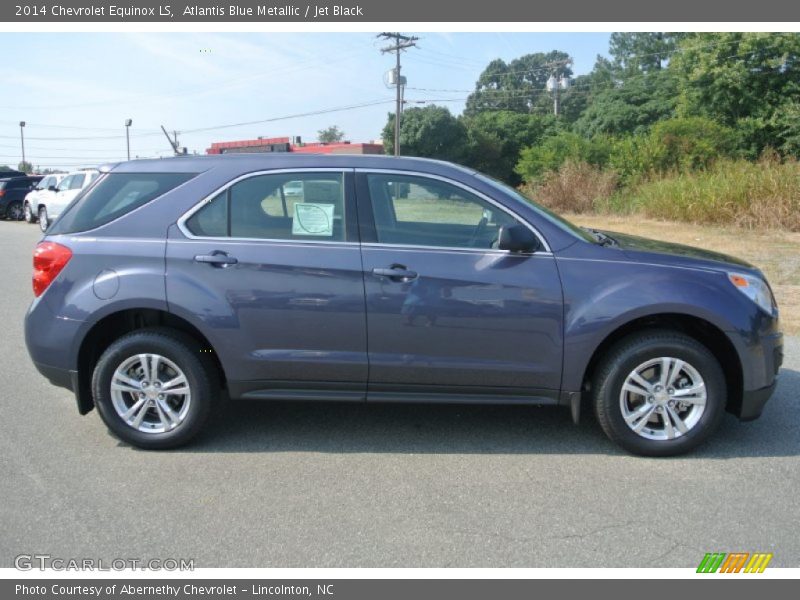 Atlantis Blue Metallic / Jet Black 2014 Chevrolet Equinox LS