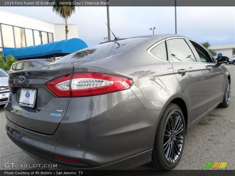 Sterling Gray / Charcoal Black 2014 Ford Fusion SE EcoBoost