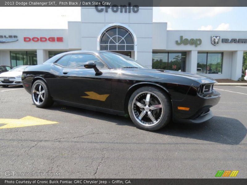Pitch Black / Dark Slate Gray 2013 Dodge Challenger SXT