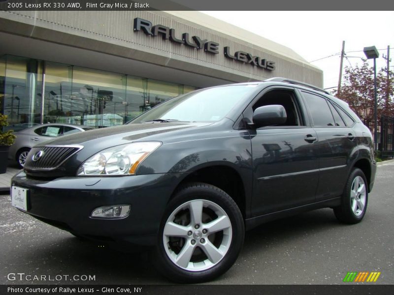 Flint Gray Mica / Black 2005 Lexus RX 330 AWD