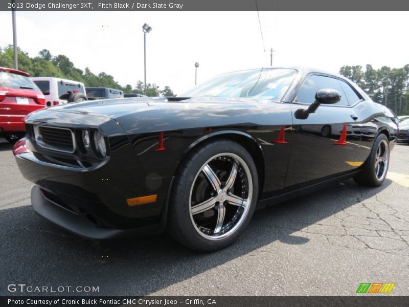 Pitch Black / Dark Slate Gray 2013 Dodge Challenger SXT