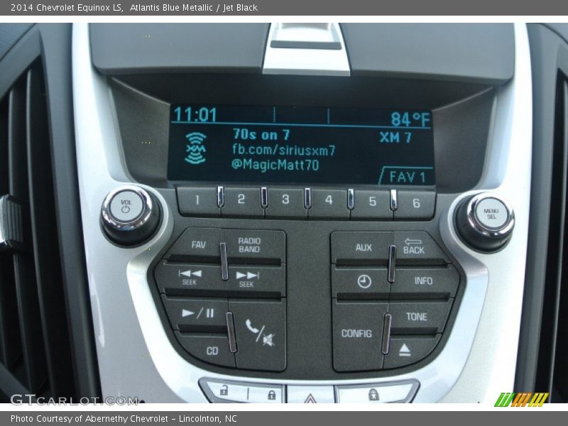 Atlantis Blue Metallic / Jet Black 2014 Chevrolet Equinox LS