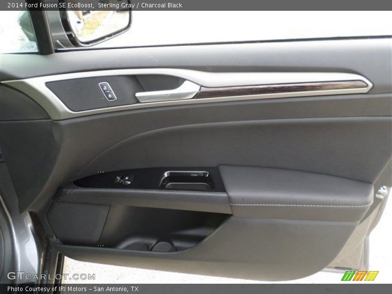Sterling Gray / Charcoal Black 2014 Ford Fusion SE EcoBoost