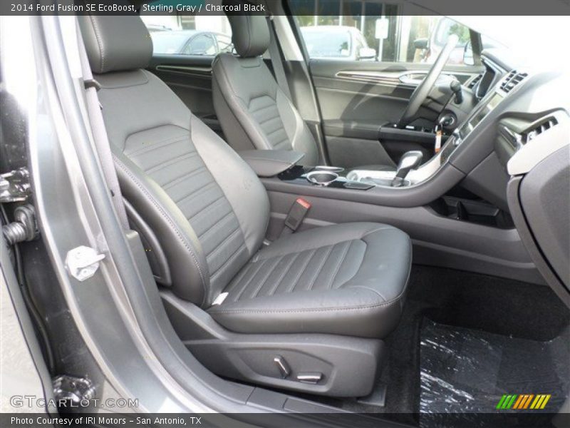 Sterling Gray / Charcoal Black 2014 Ford Fusion SE EcoBoost