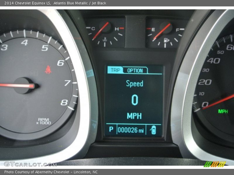 Atlantis Blue Metallic / Jet Black 2014 Chevrolet Equinox LS