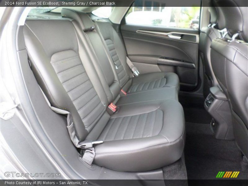 Sterling Gray / Charcoal Black 2014 Ford Fusion SE EcoBoost