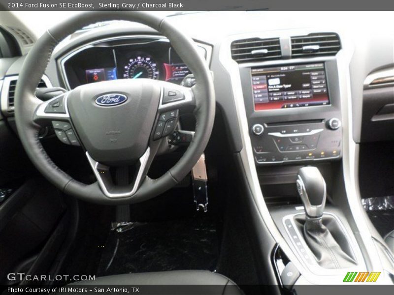 Sterling Gray / Charcoal Black 2014 Ford Fusion SE EcoBoost