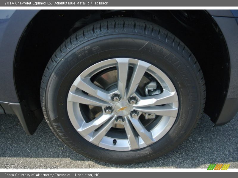 Atlantis Blue Metallic / Jet Black 2014 Chevrolet Equinox LS