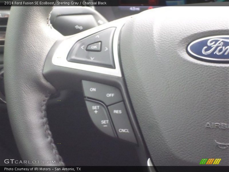 Sterling Gray / Charcoal Black 2014 Ford Fusion SE EcoBoost