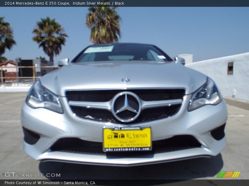 Iridium Silver Metallic / Black 2014 Mercedes-Benz E 350 Coupe