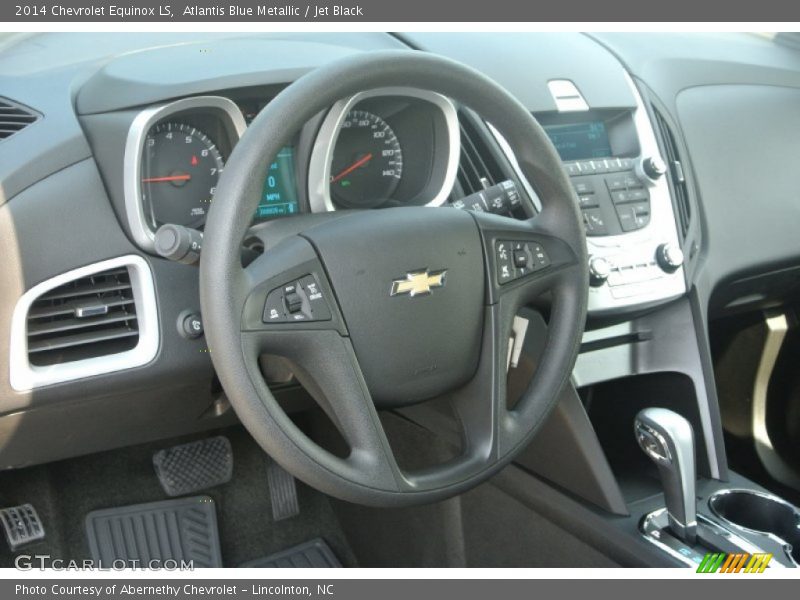 Atlantis Blue Metallic / Jet Black 2014 Chevrolet Equinox LS
