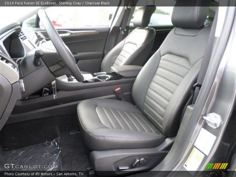 Sterling Gray / Charcoal Black 2014 Ford Fusion SE EcoBoost