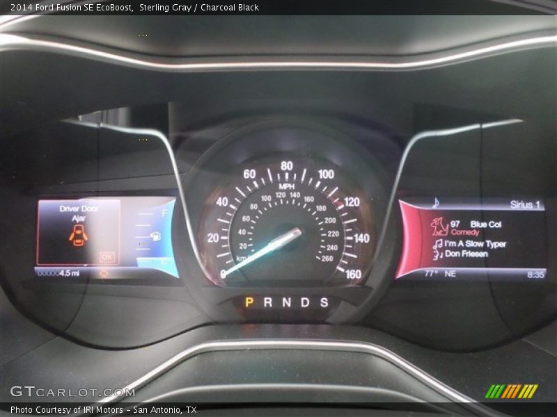 Sterling Gray / Charcoal Black 2014 Ford Fusion SE EcoBoost