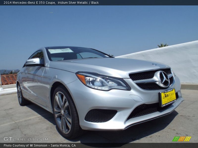 Iridium Silver Metallic / Black 2014 Mercedes-Benz E 350 Coupe