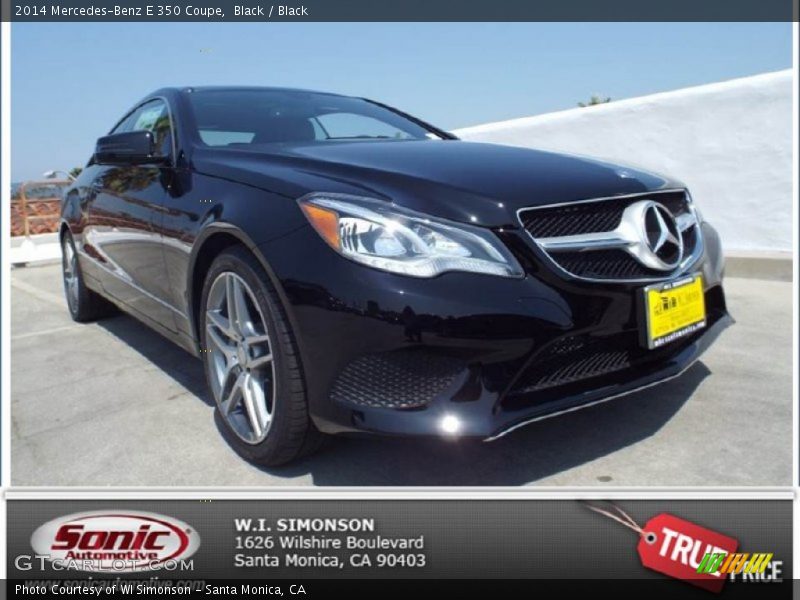 Black / Black 2014 Mercedes-Benz E 350 Coupe