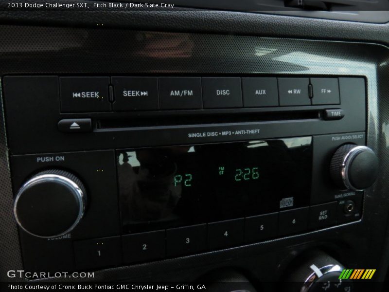 Pitch Black / Dark Slate Gray 2013 Dodge Challenger SXT