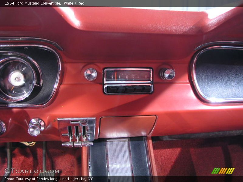 White / Red 1964 Ford Mustang Convertible