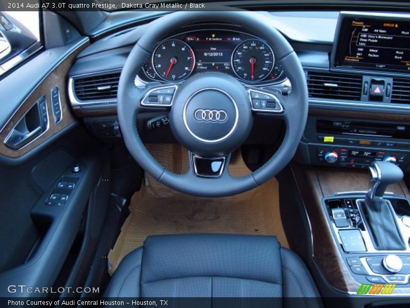 Dakota Gray Metallic / Black 2014 Audi A7 3.0T quattro Prestige