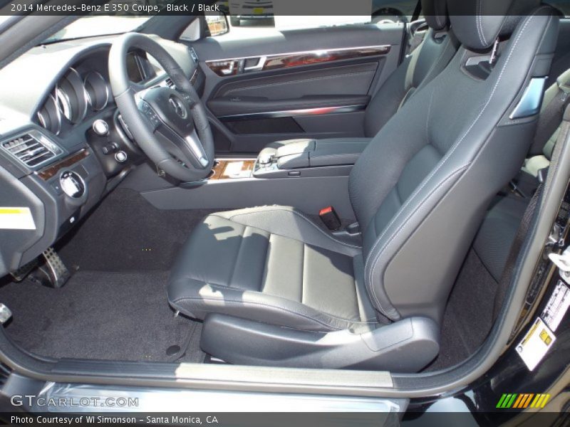 Black / Black 2014 Mercedes-Benz E 350 Coupe