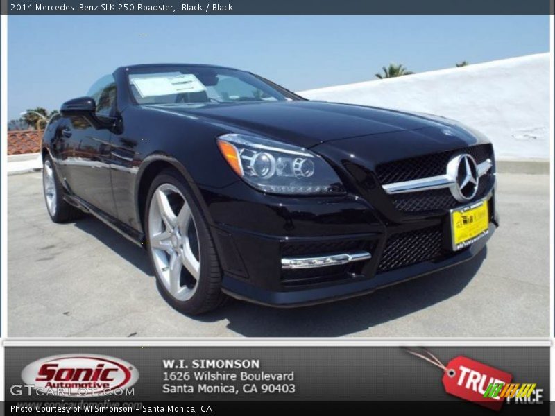 Black / Black 2014 Mercedes-Benz SLK 250 Roadster
