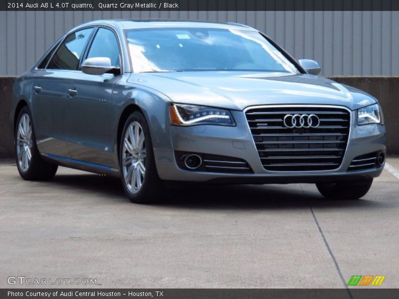 Quartz Gray Metallic / Black 2014 Audi A8 L 4.0T quattro