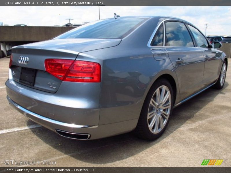 Quartz Gray Metallic / Black 2014 Audi A8 L 4.0T quattro