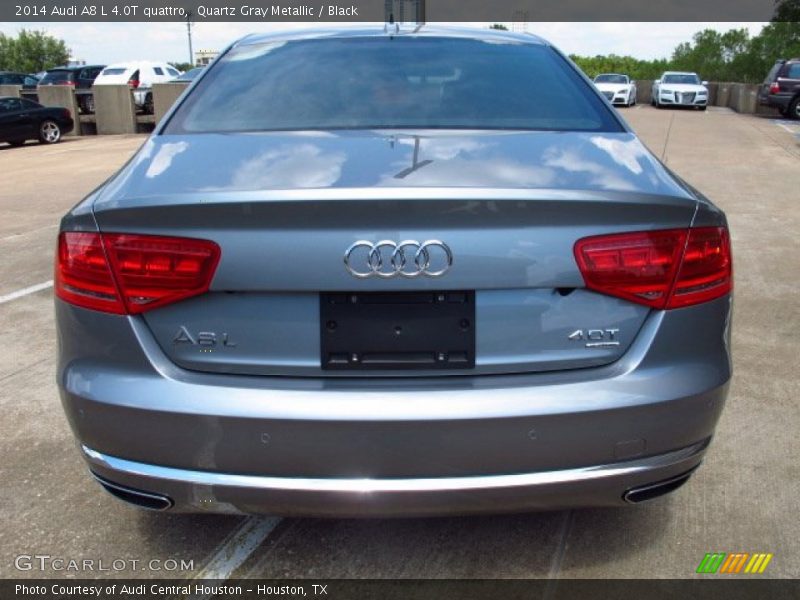 Quartz Gray Metallic / Black 2014 Audi A8 L 4.0T quattro