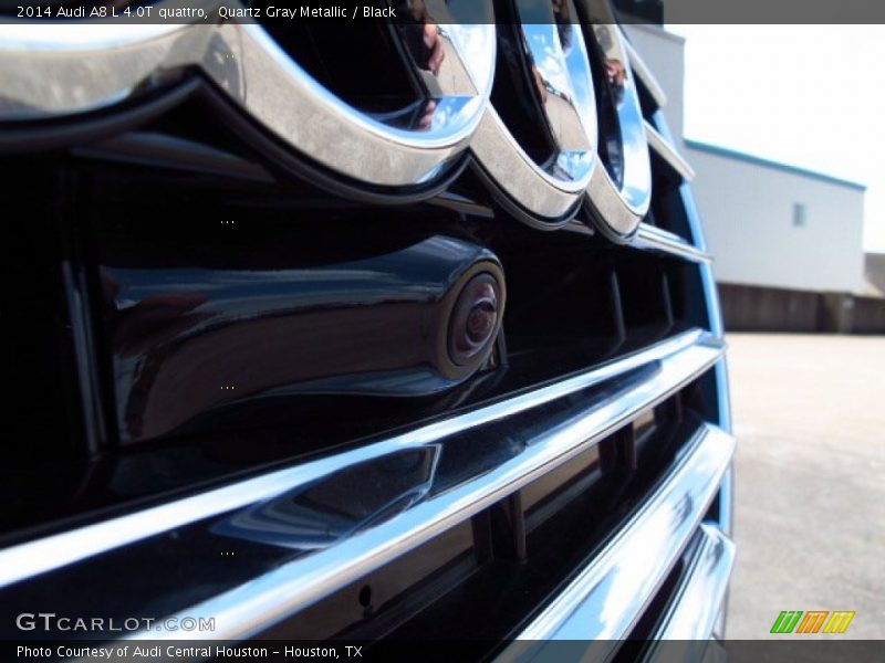 Quartz Gray Metallic / Black 2014 Audi A8 L 4.0T quattro