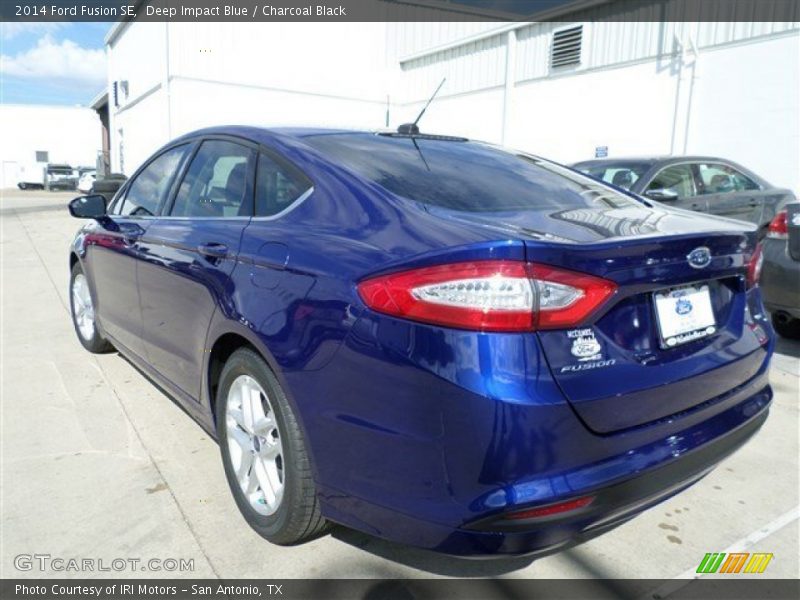 Deep Impact Blue / Charcoal Black 2014 Ford Fusion SE