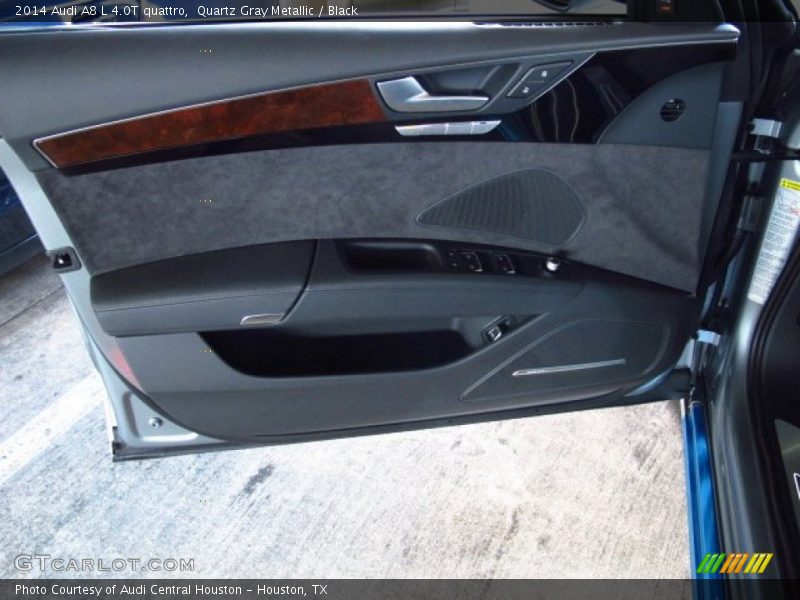 Quartz Gray Metallic / Black 2014 Audi A8 L 4.0T quattro