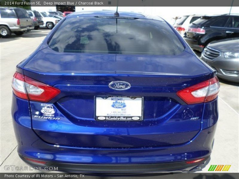 Deep Impact Blue / Charcoal Black 2014 Ford Fusion SE