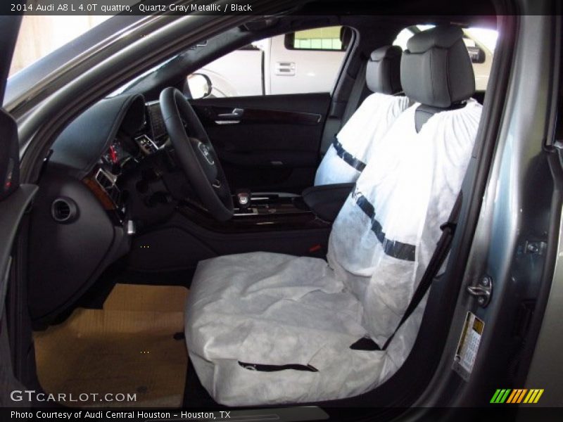 Quartz Gray Metallic / Black 2014 Audi A8 L 4.0T quattro